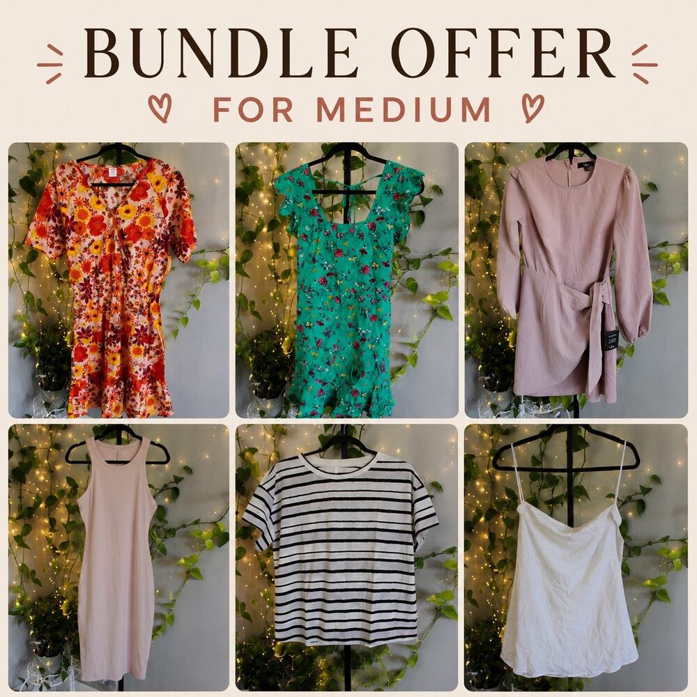 Medium Clothing Bundle | 6 Pieces | MSRP $350+ | Moving Sale | Brand Mix